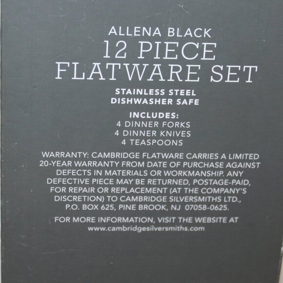 Retro Allena Black handle Flatware Set by Threshold - Picture 3 of 4